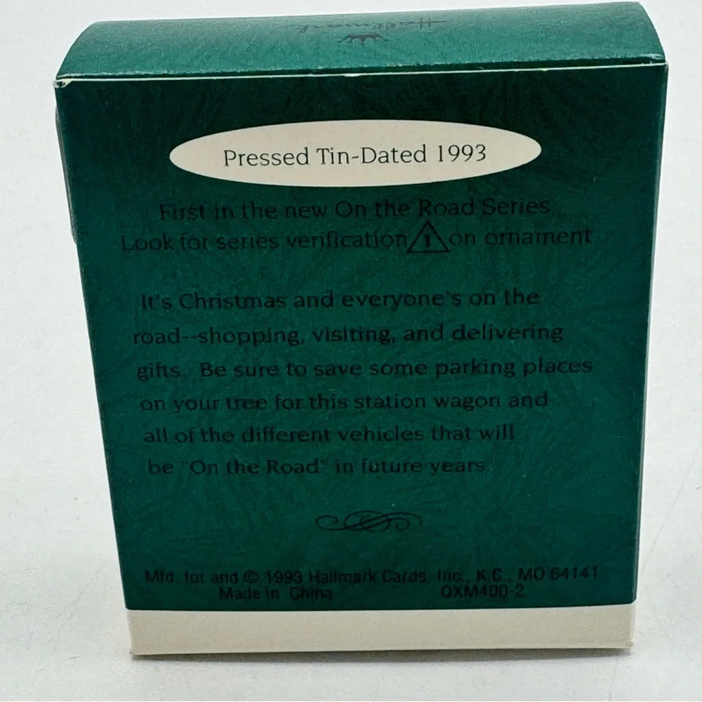 Hallmark Keepsake Miniature Ornament- On the Road tin car